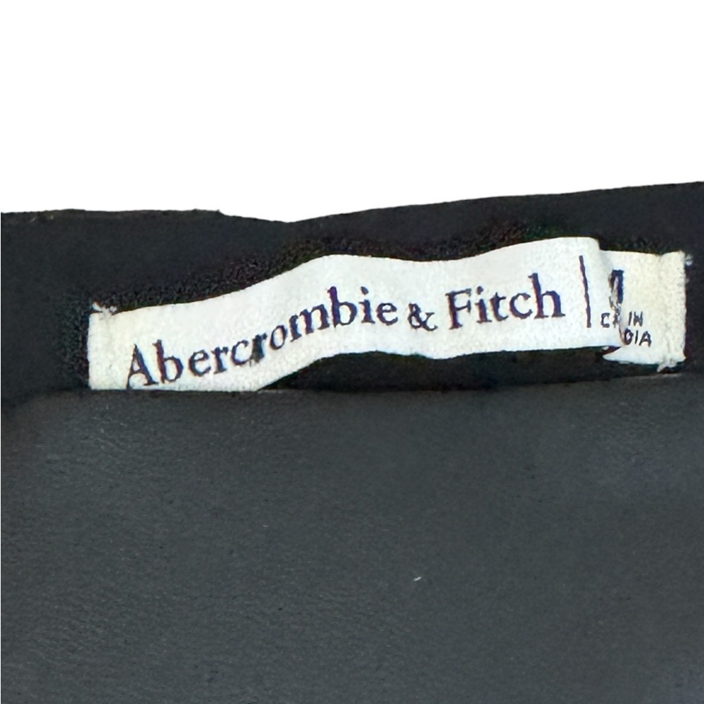 ABERCROMBIE & FITCH‎ Faux Leather Black Leggings size 4 Date Night Party Work - Picture 3 of 5
